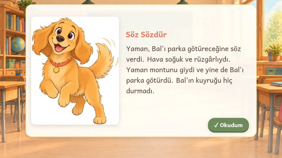 Konu mu, Ana Fikir mi? dersinden bir an